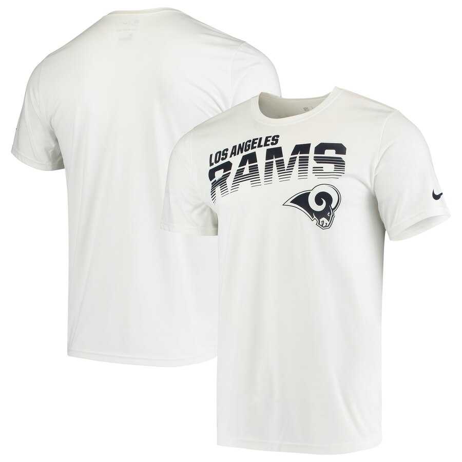 Los Angeles Rams Nike Sideline Line of Scrimmage Legend Performance T-Shirt White,We sell and wholesale Los Angeles Rams Nike Sideline Line of Scrimmage Legend Performance T-Shirt White on line form chian!